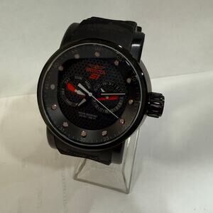 Invicta Mens Model 12787 S1 Rally Watch Black Red Rubber Band